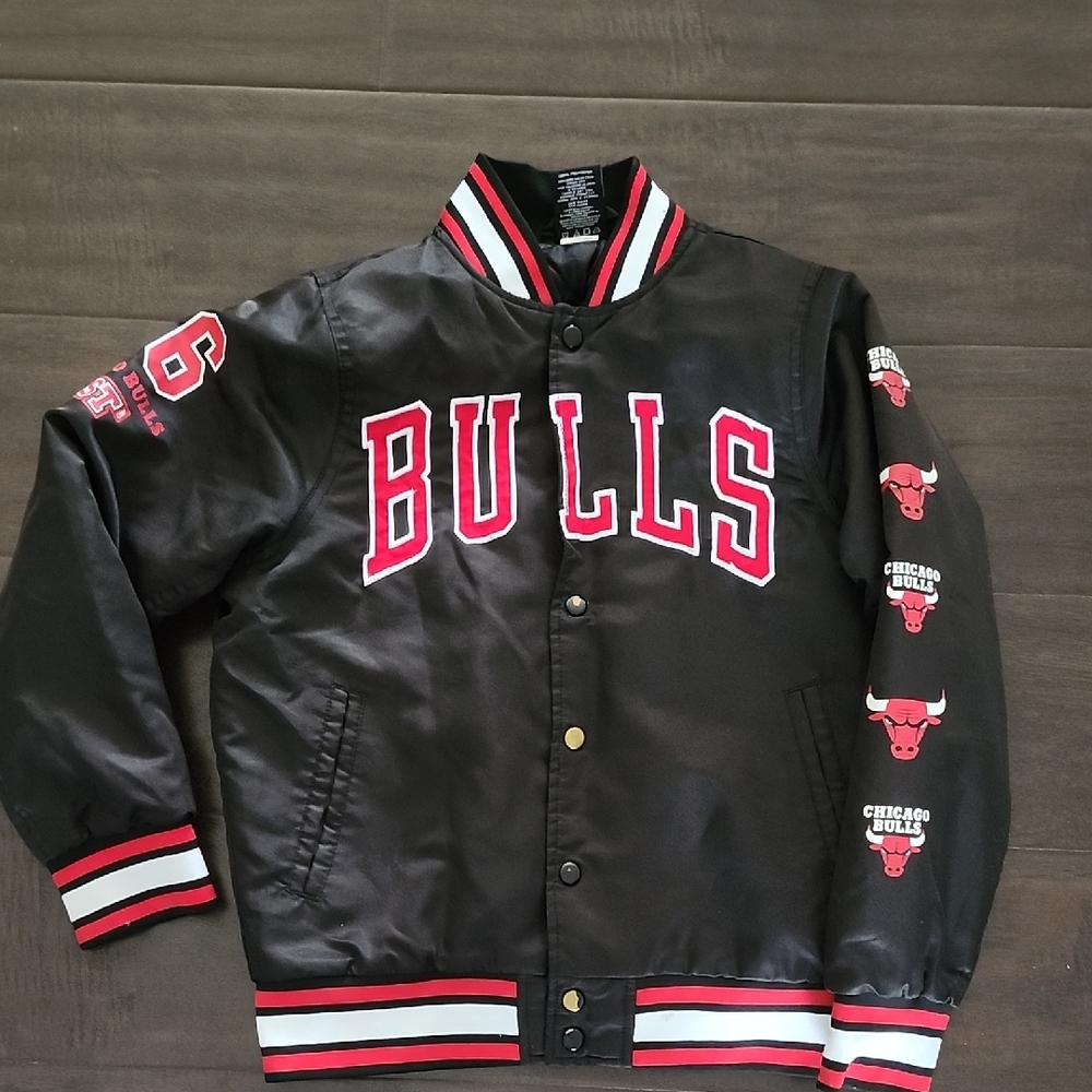 NBA Black Jacket with Red and Blue Logo